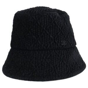 Chanel CC Logo Viscose Bucket ) Black